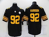 Nike Steelers 92 James Harrison Black Color Rush Limited Jersey,baseball caps,new era cap wholesale,wholesale hats